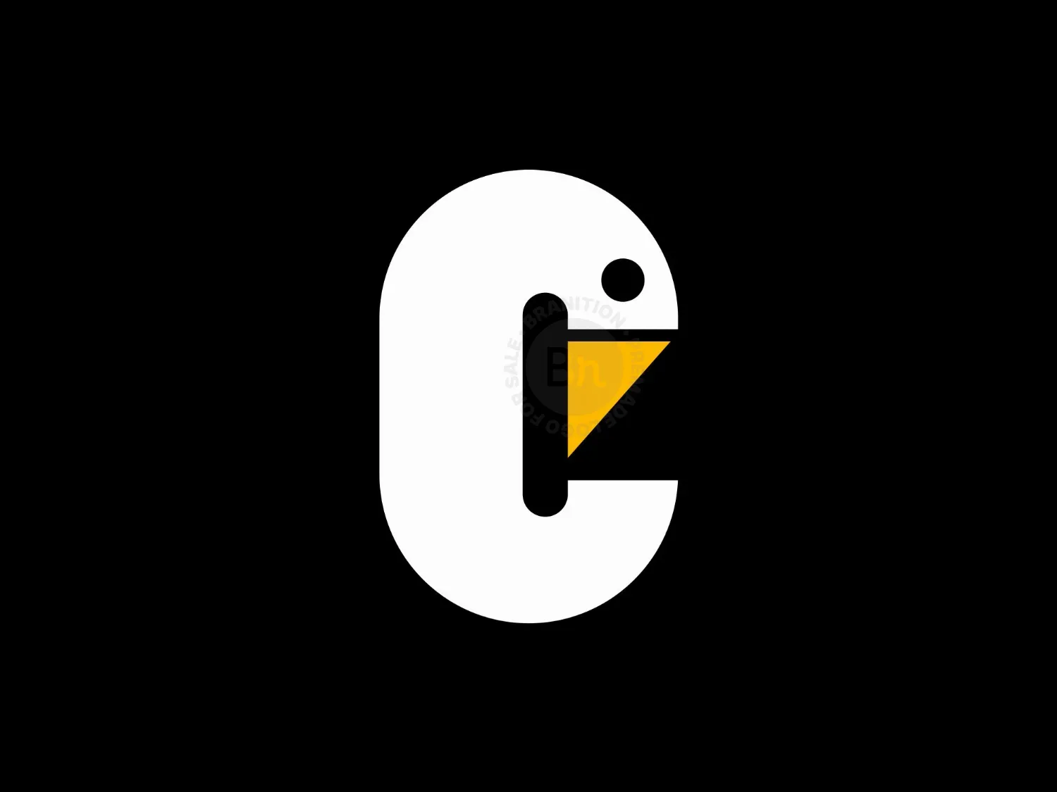Letter C Swan Logo