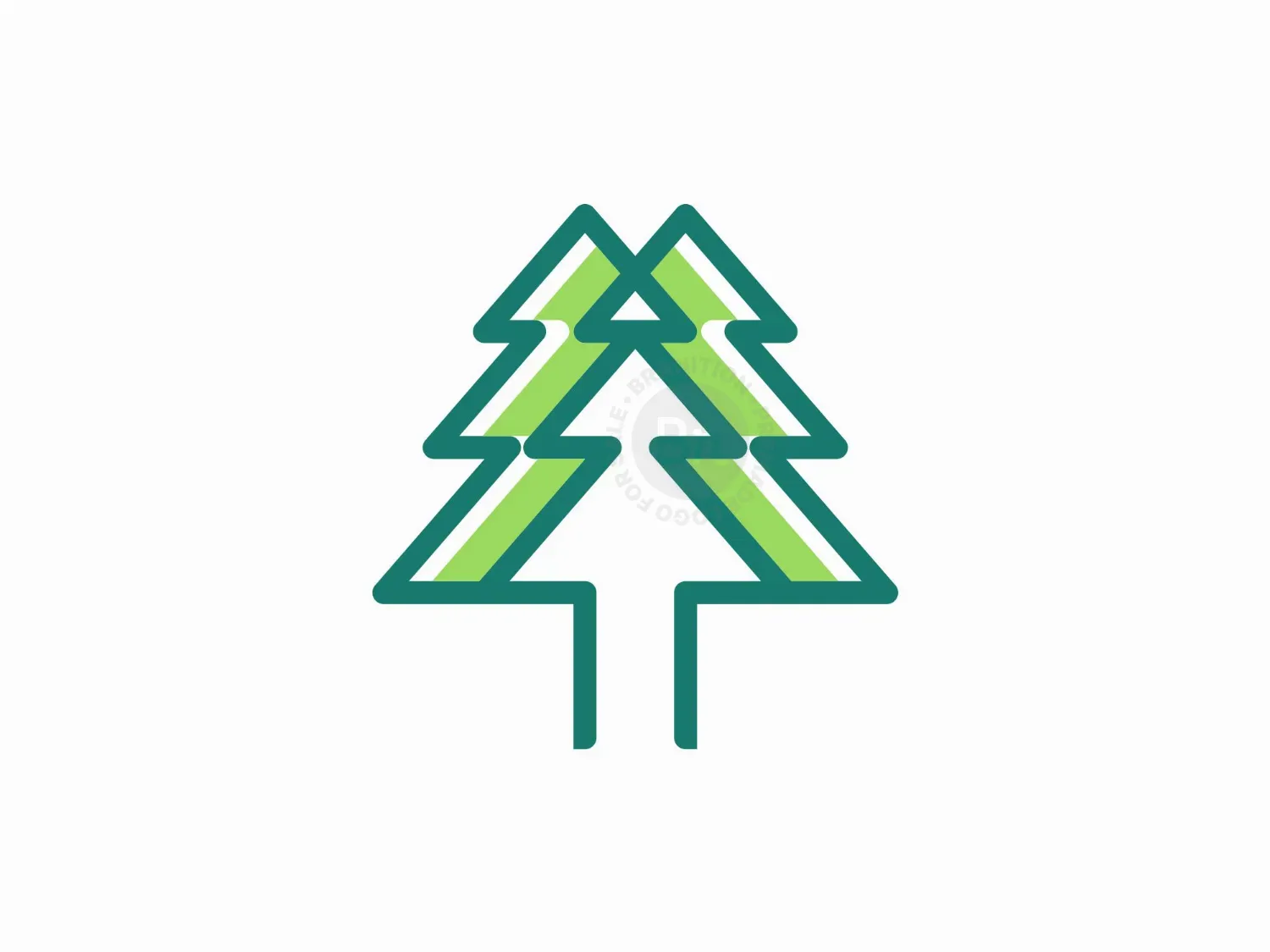 Simple Tree Pine Logo