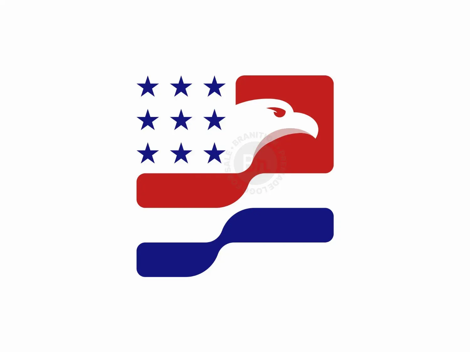Eagle Flag American Logo