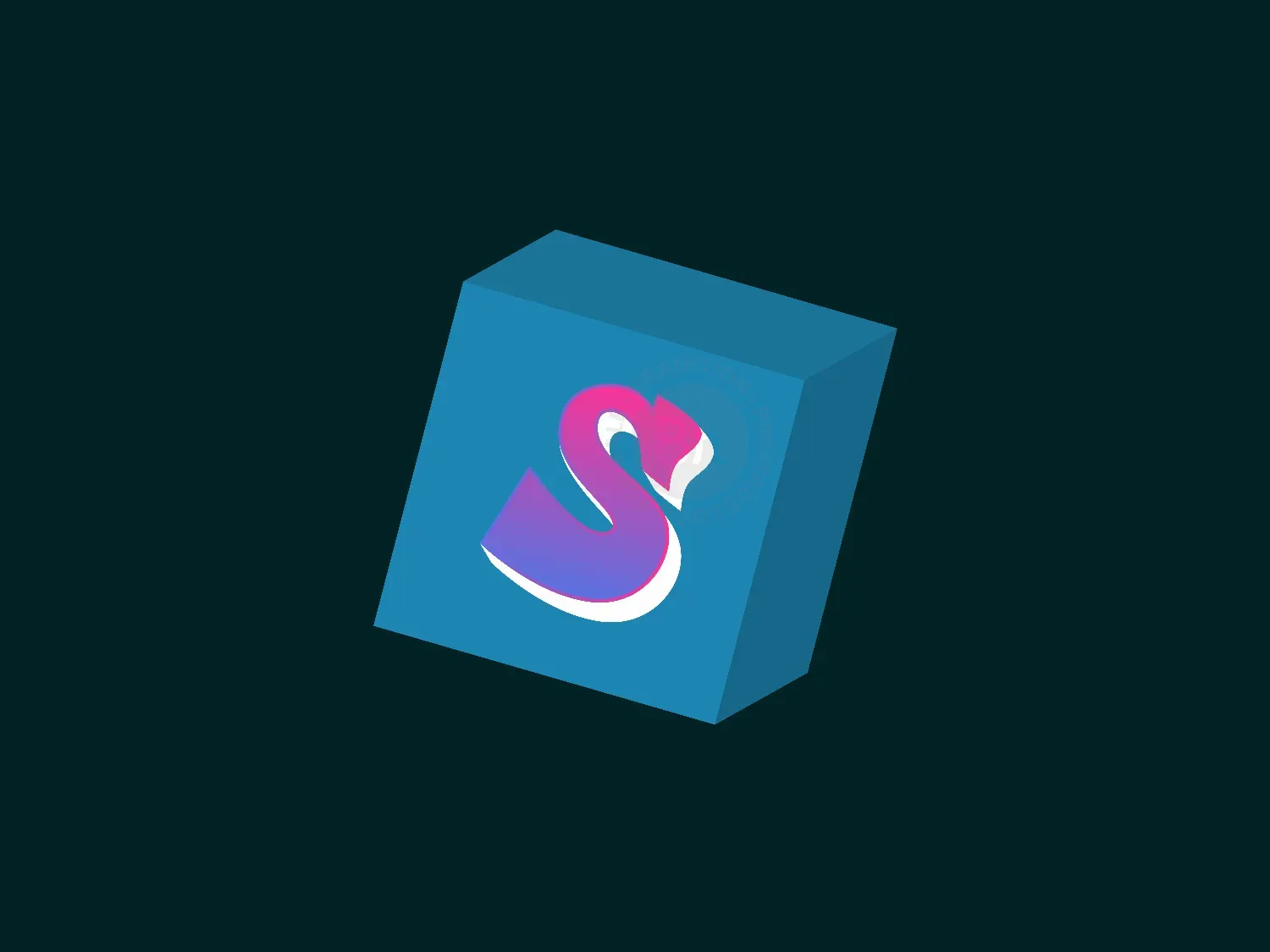 3d s logo logo 7