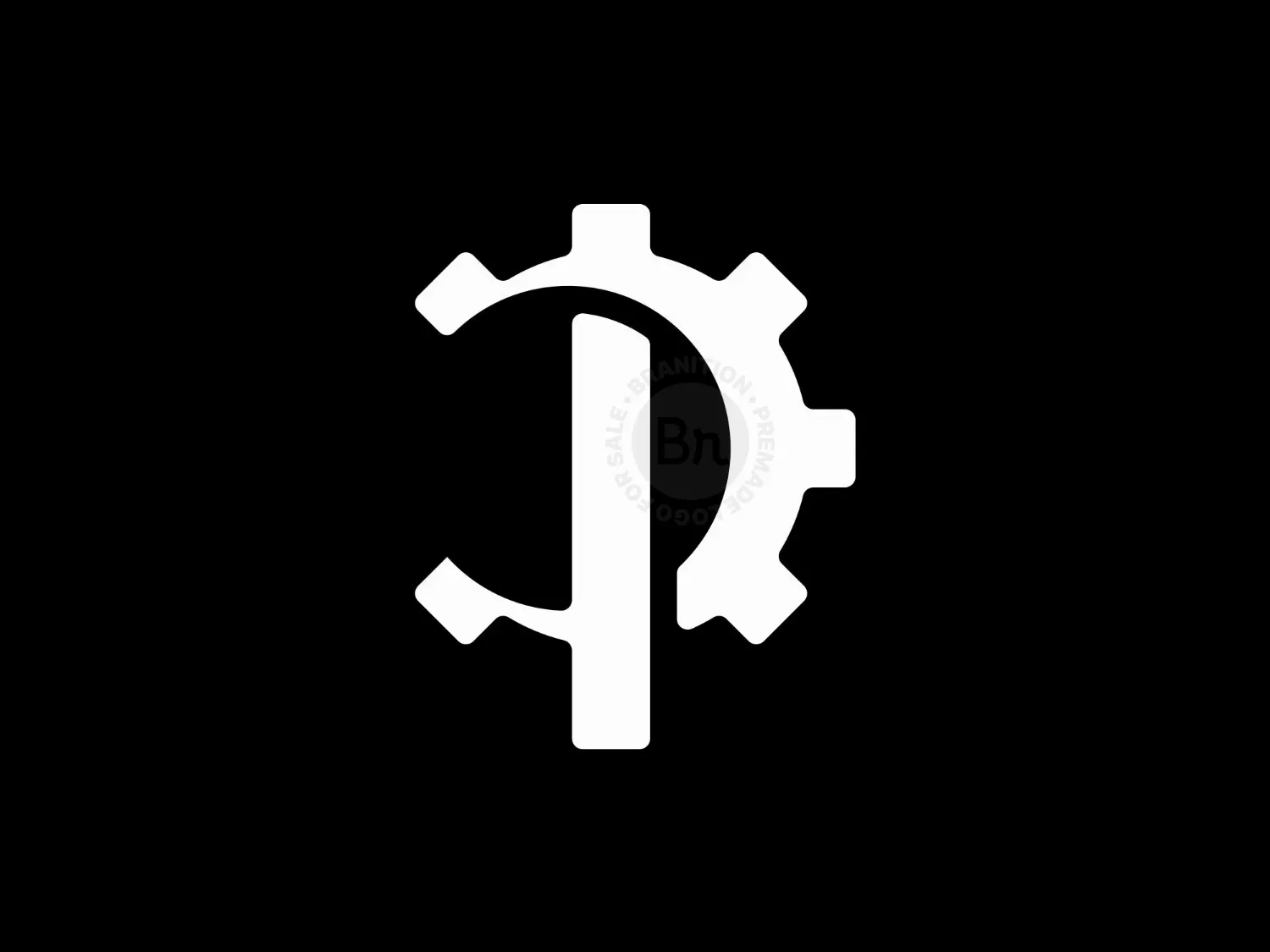 Letter P Gear Logo