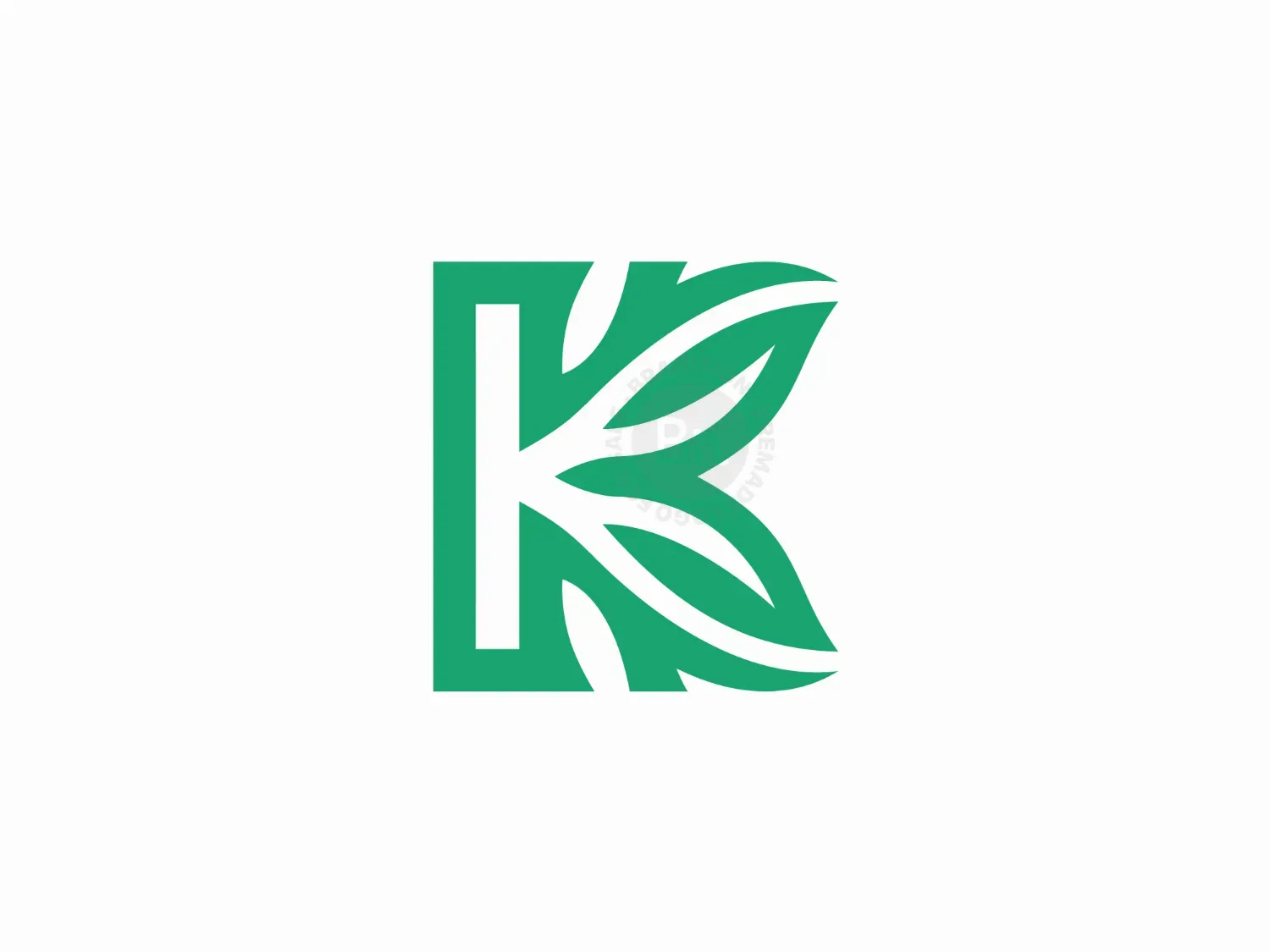 Letter K Eco Logo