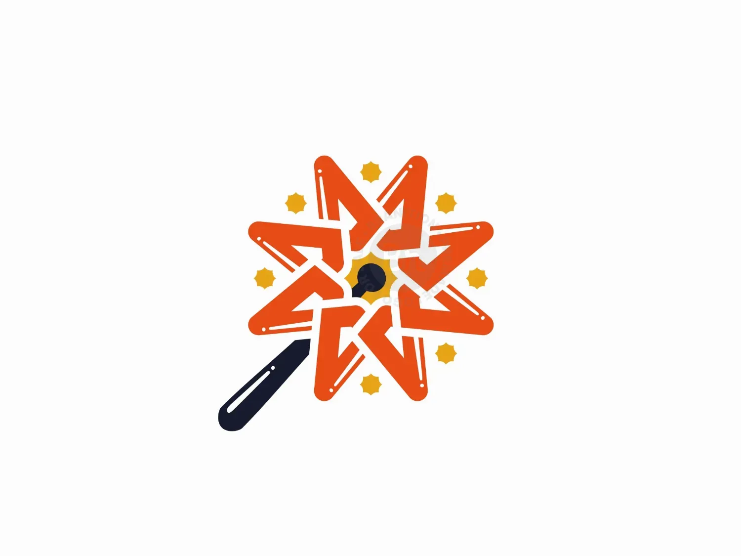 Simple Lighted Matches Logo