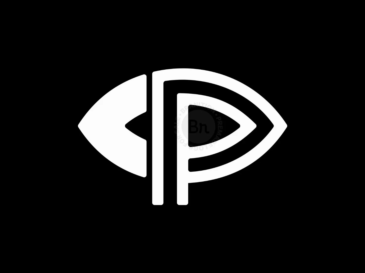 Letter P Eye Vision Logo