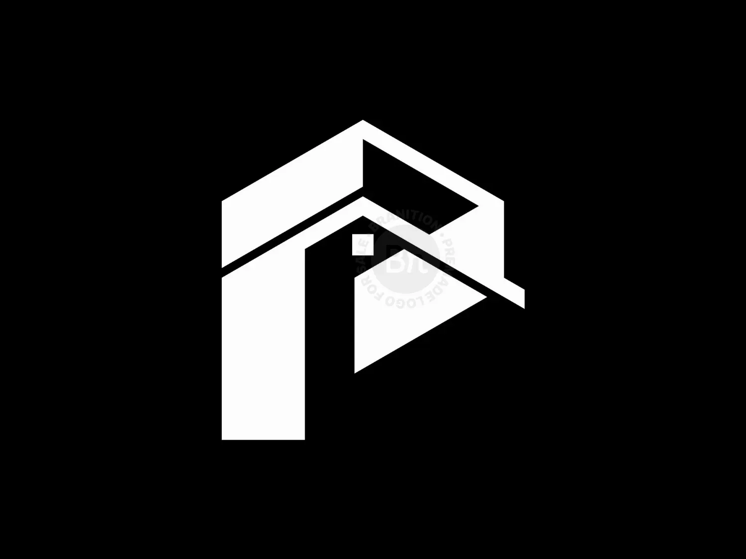 Letter P Home Logo