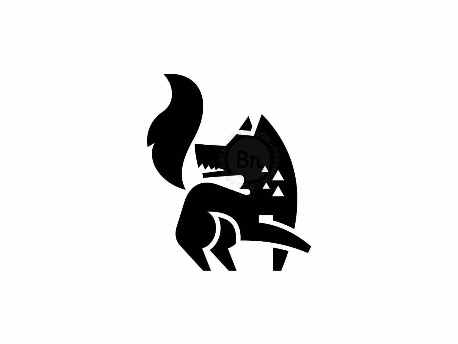 Wolf Minimalist Logo