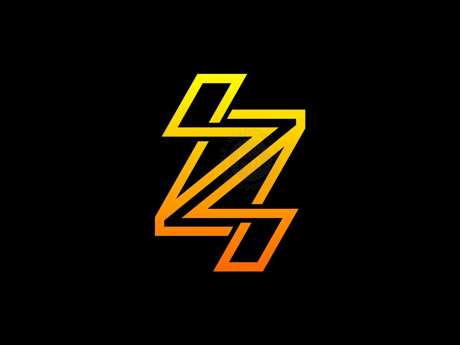 Letter Z Thunder Logo