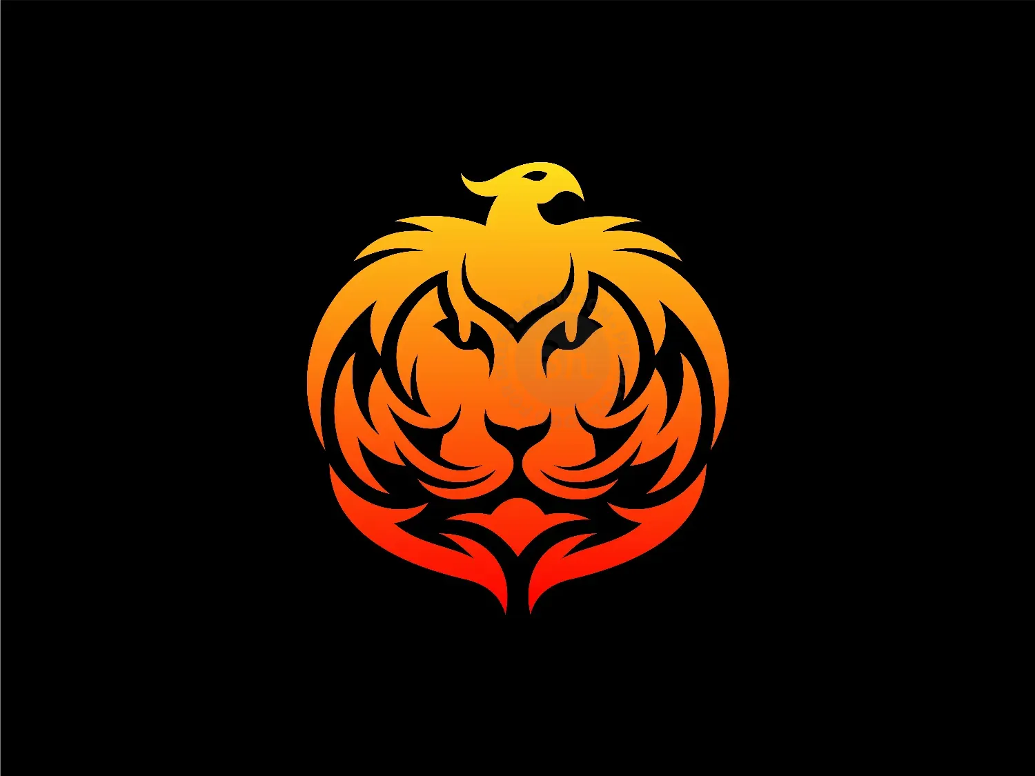 Lion Phoenix Logo