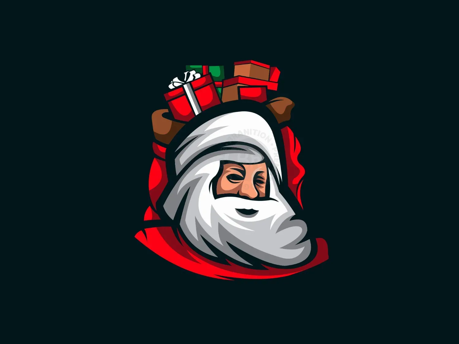 Santa Gift Logo