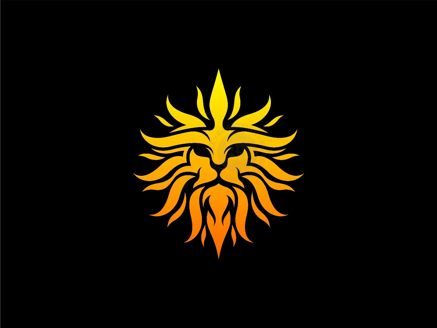 Lion Sun Logo