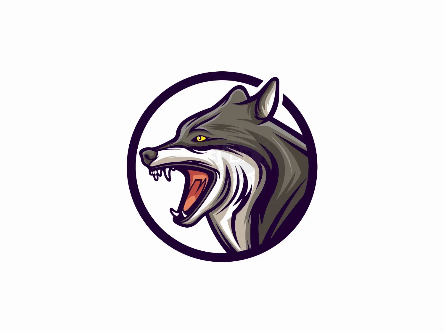 Wolf Angry Logo