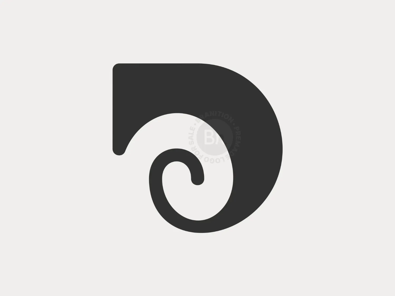 D Spiral Monogram Logo