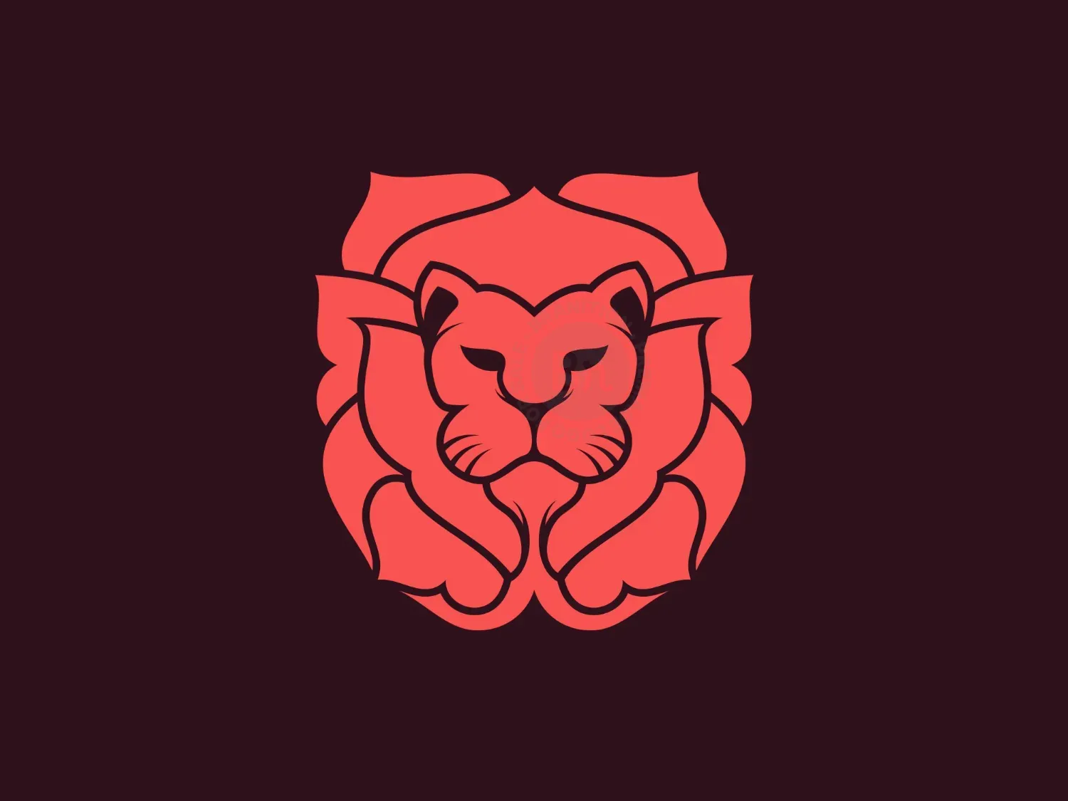 Lion Rose Logo