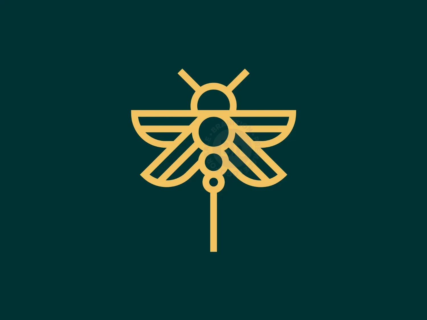 Dragonflies Monoline Logo