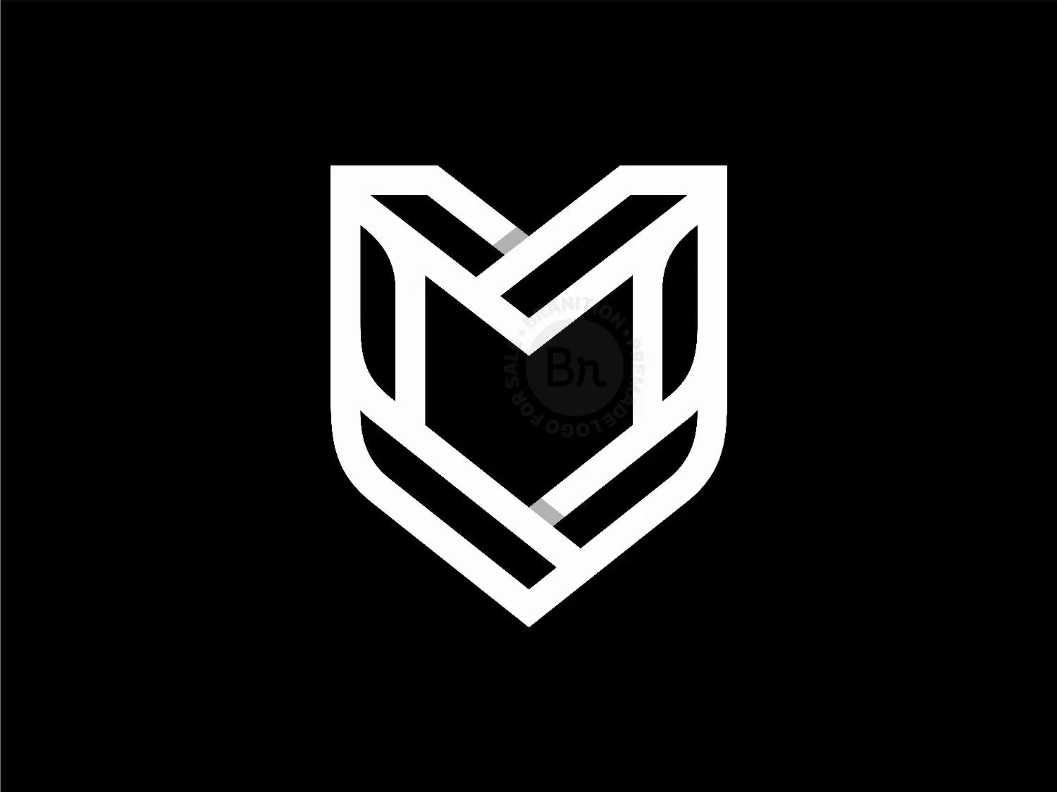 Letter M Shield Logo