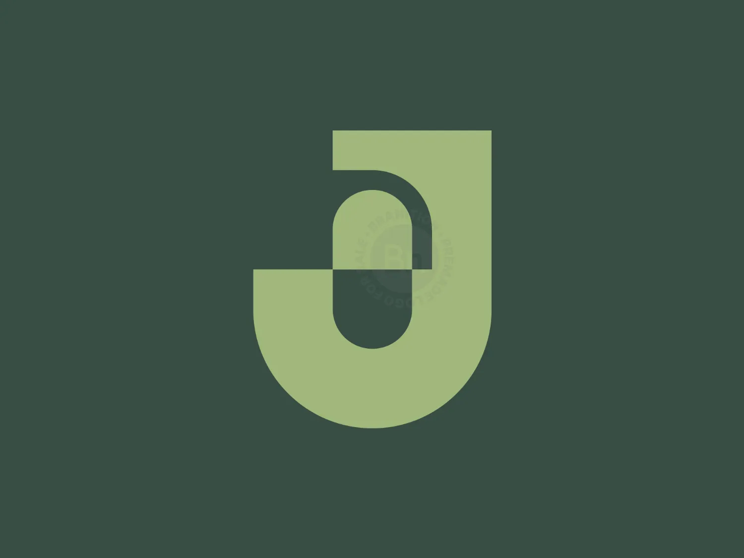 Iconic Letter J Capsule Logo