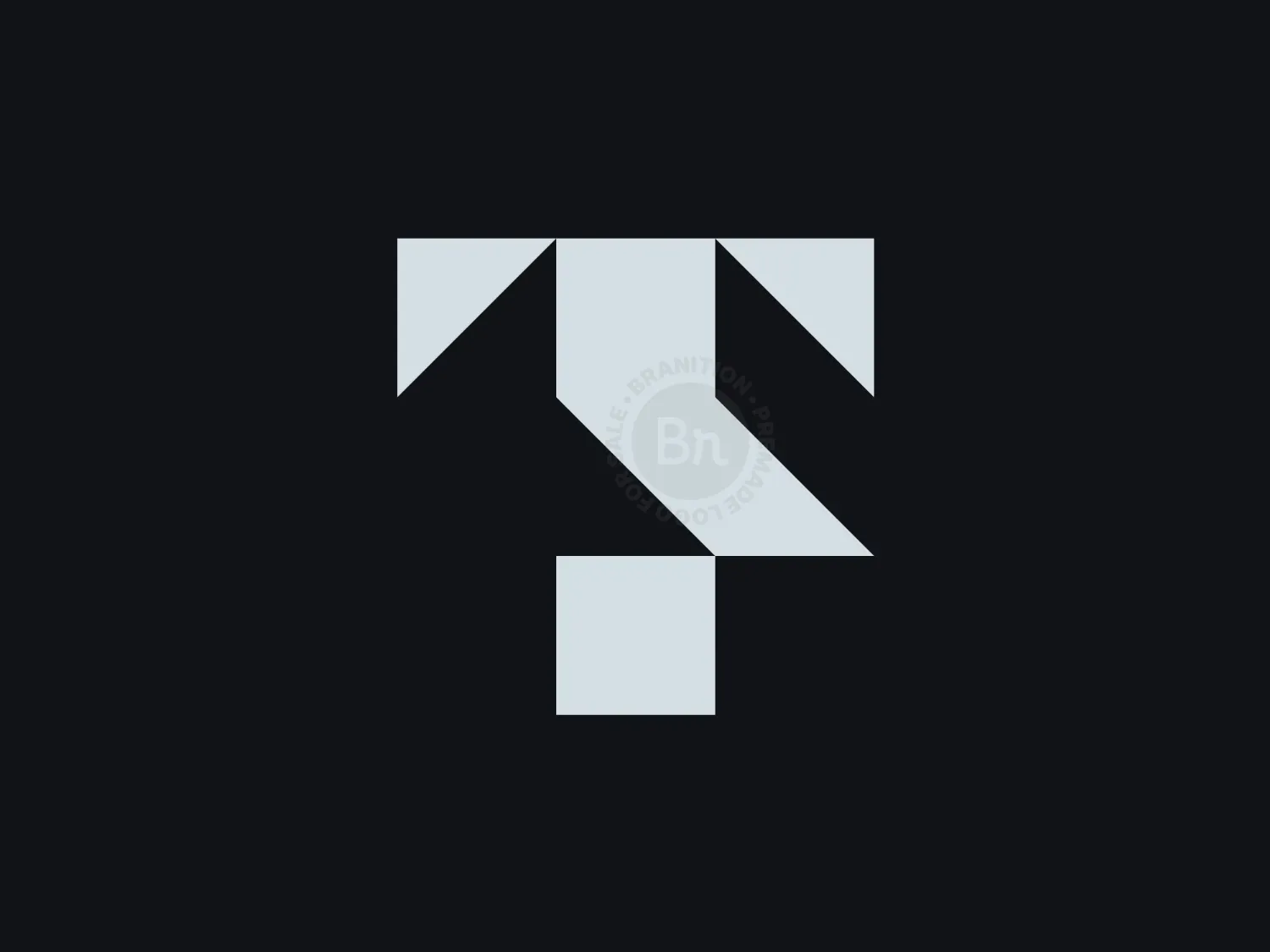Letter TF FT Monogram Logo
