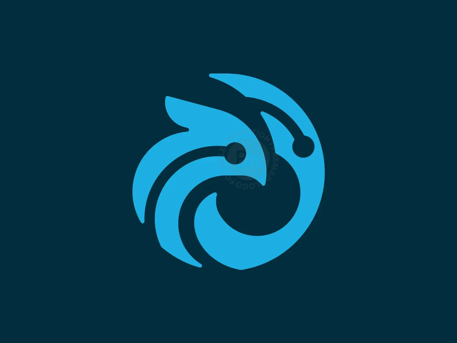 Eagle Dot Circuit Logo