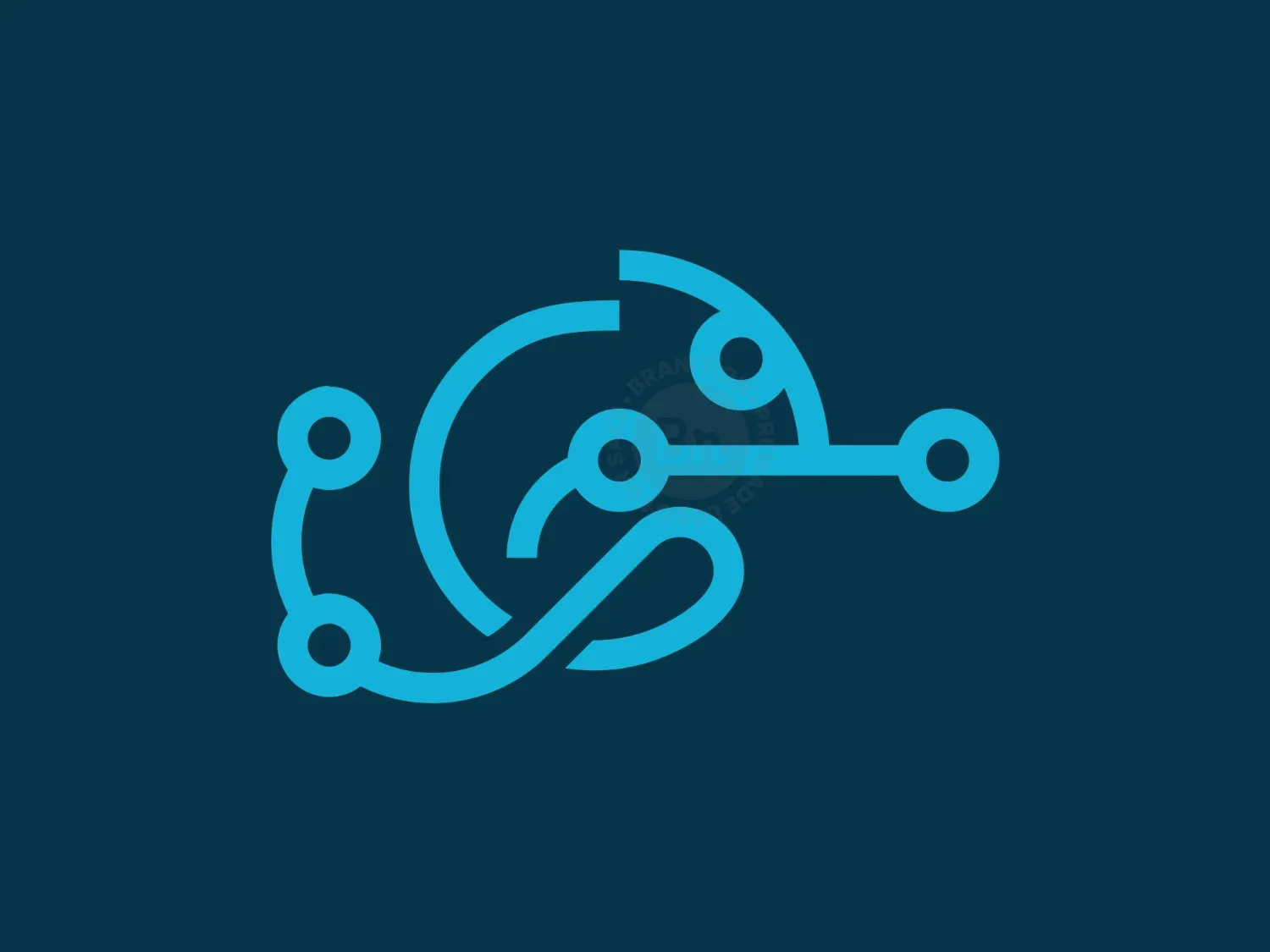 modern cyber logo logo 14