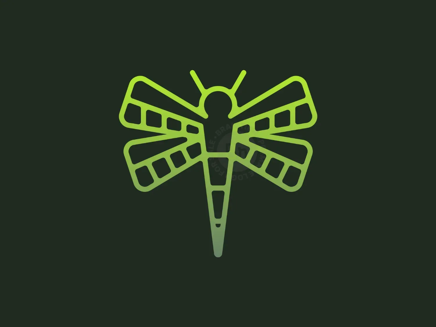 Simple Dragonfly Logo