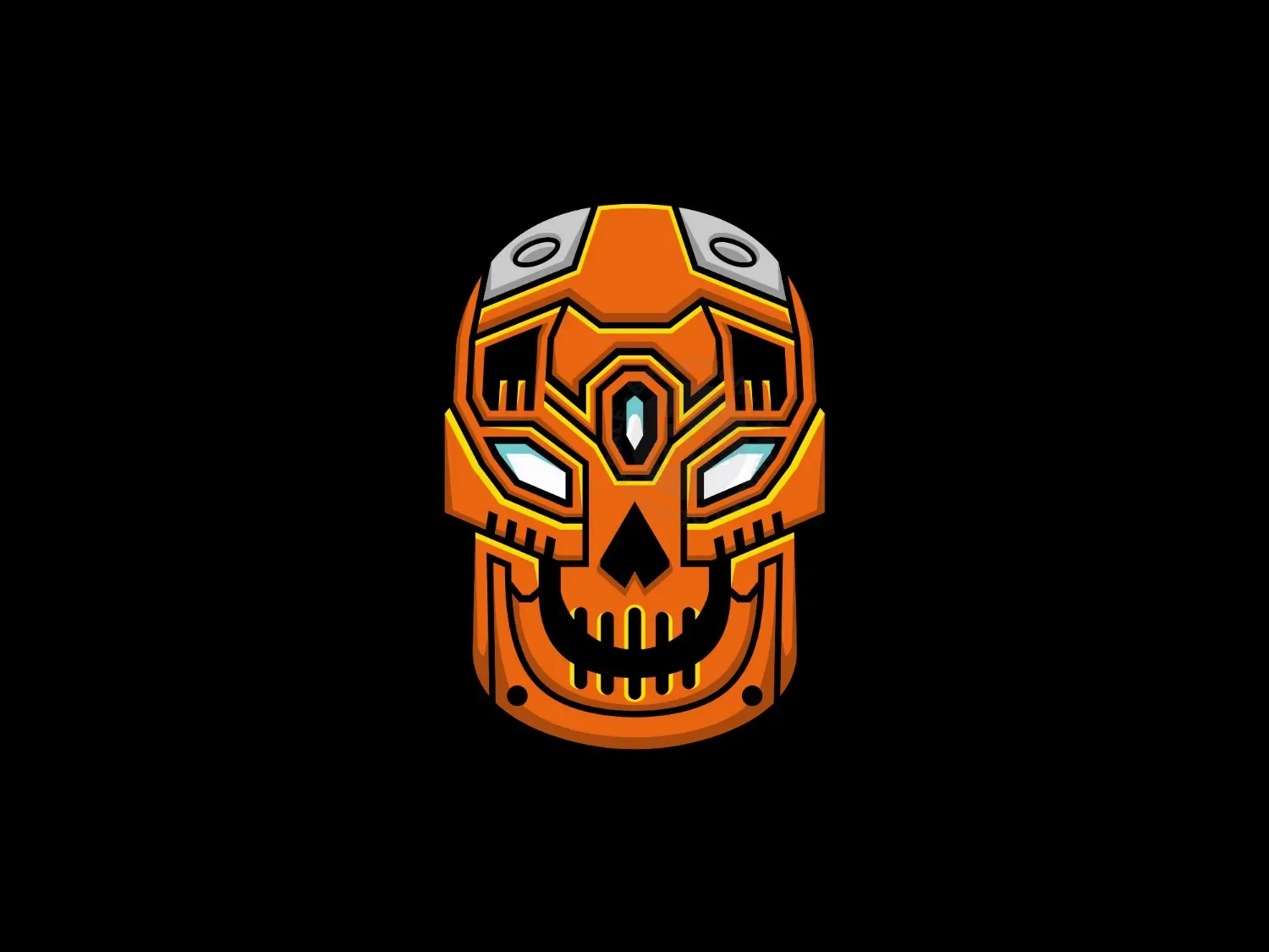 Skull Robotic Logo