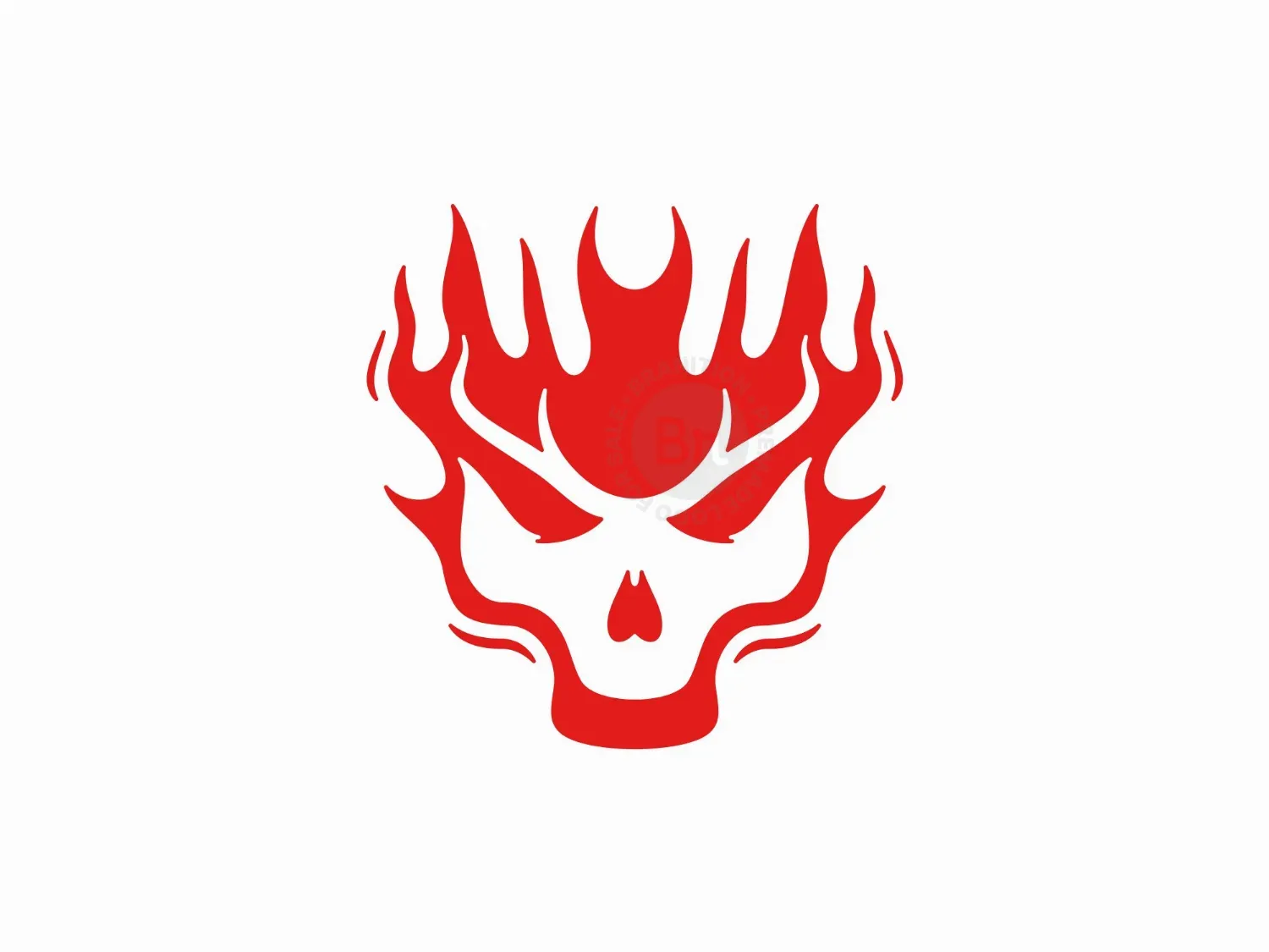 Skull Fire Logo