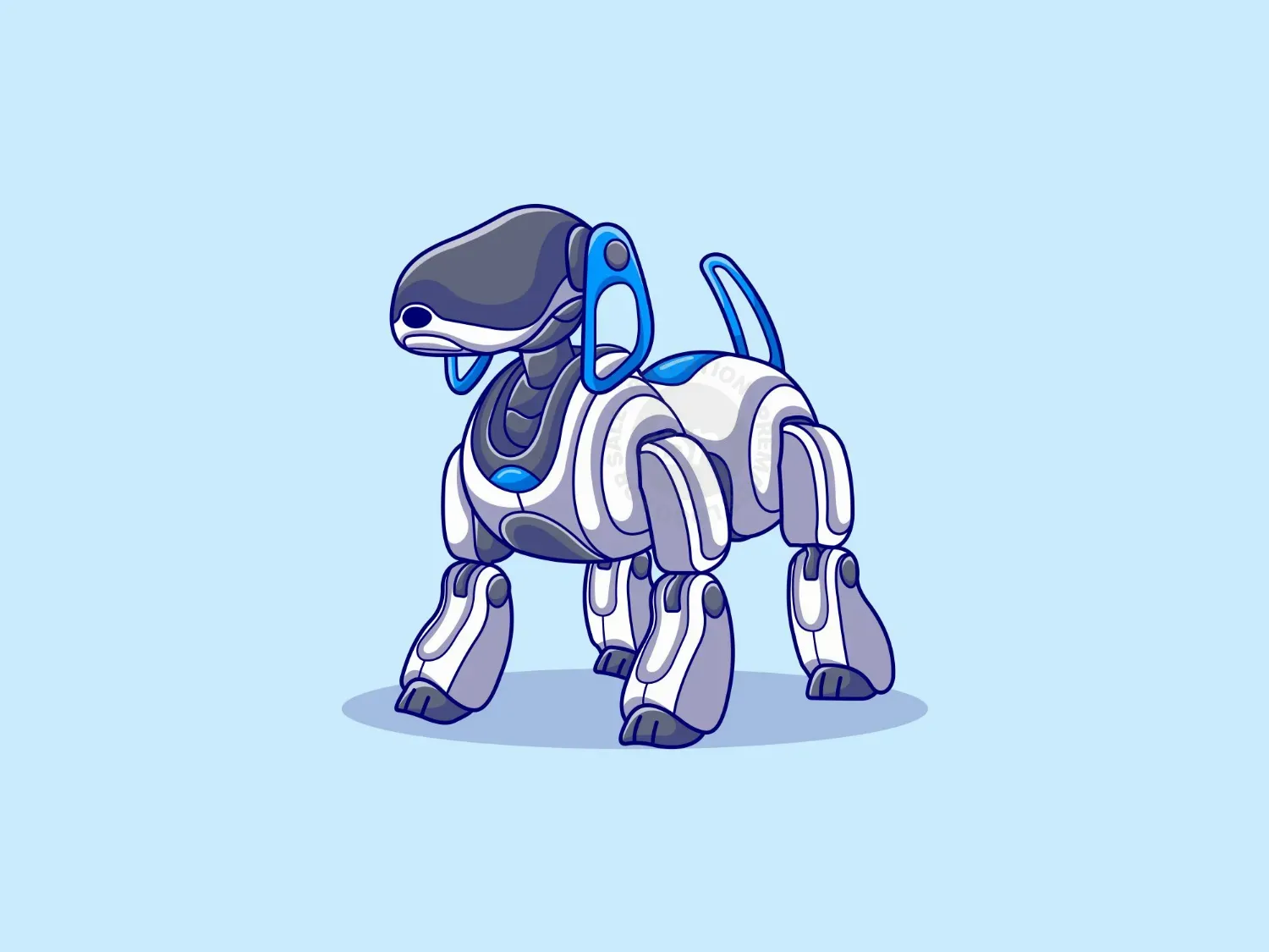 Dog Robotic Logo