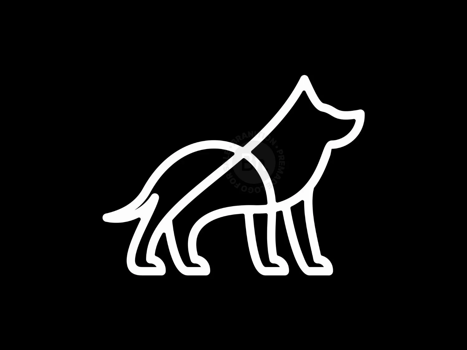 Dog Monoline Logo