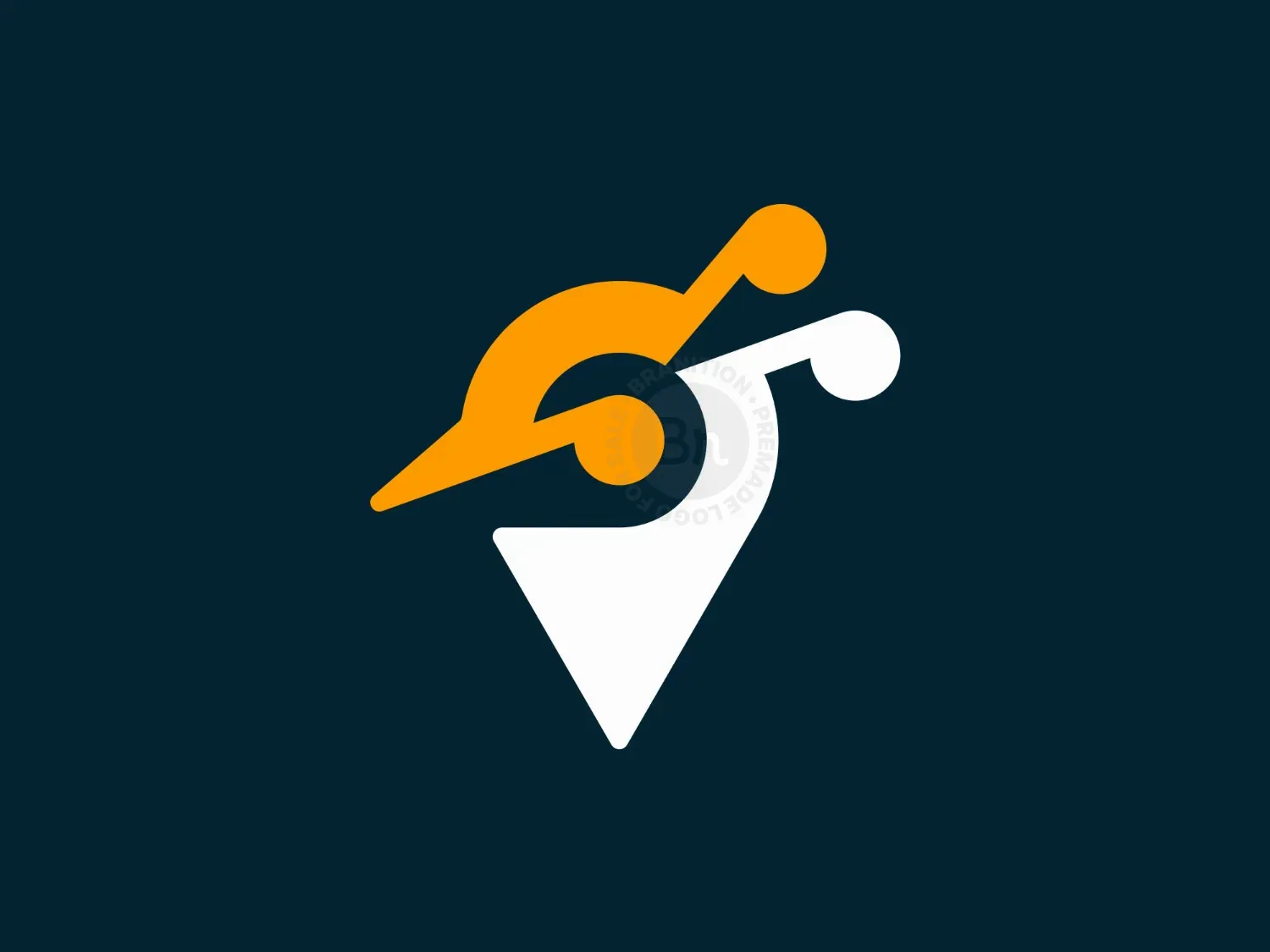Peacock Pin Location Logo