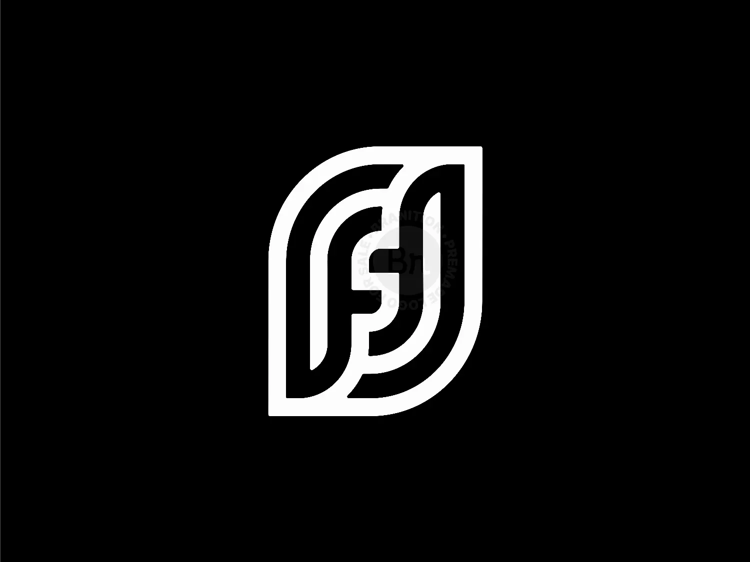 Letter F S Initial FS Logo