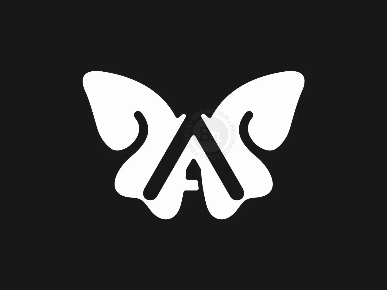 Letter A Butterfly Logo