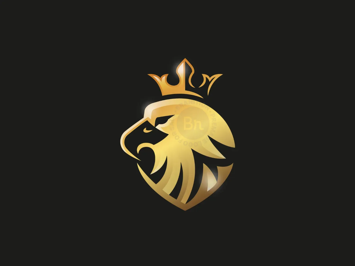 Medieval Eagle King Logo