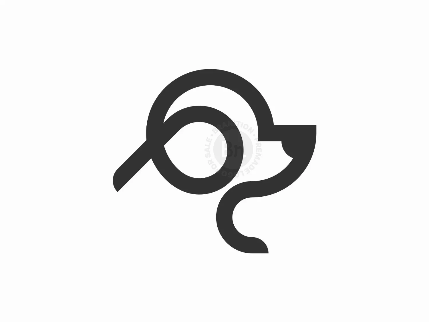 Dog Line Minimalist Logo