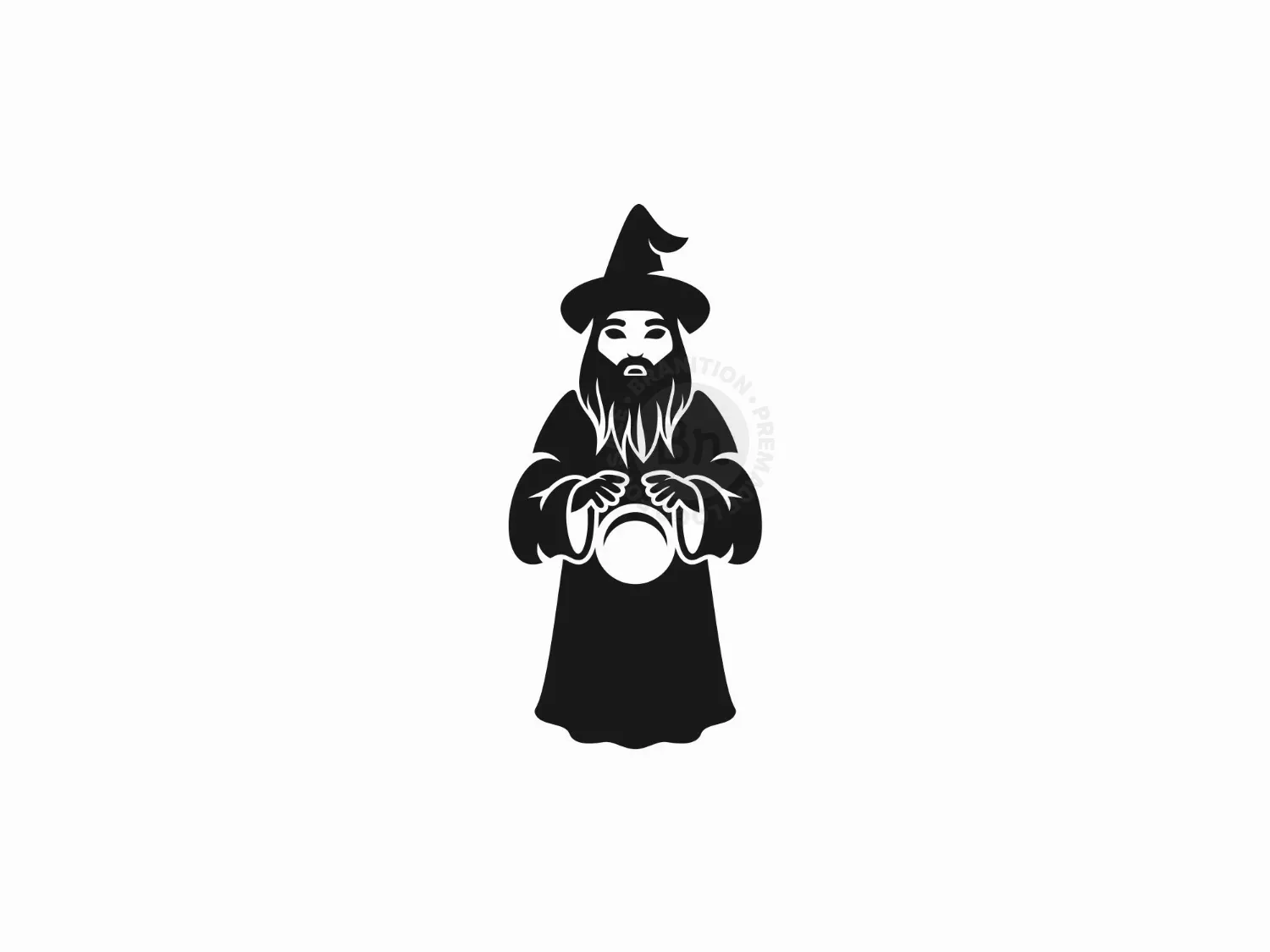 Wizard Silhouette Logo