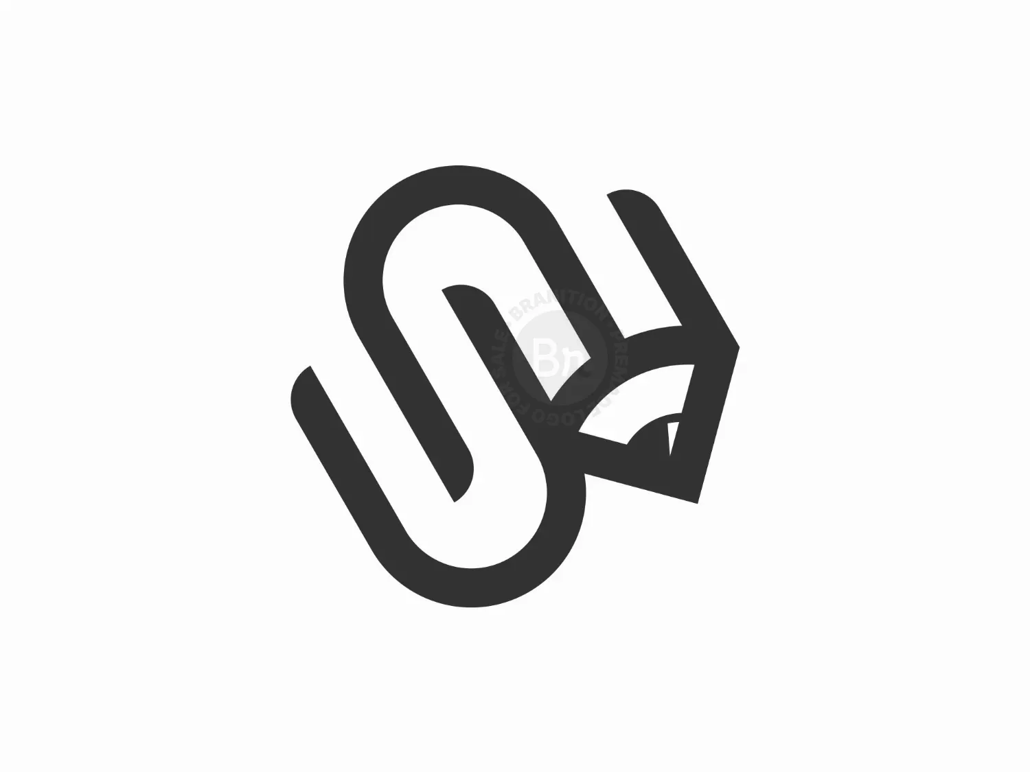 Letter S Pencil Monogram Logo