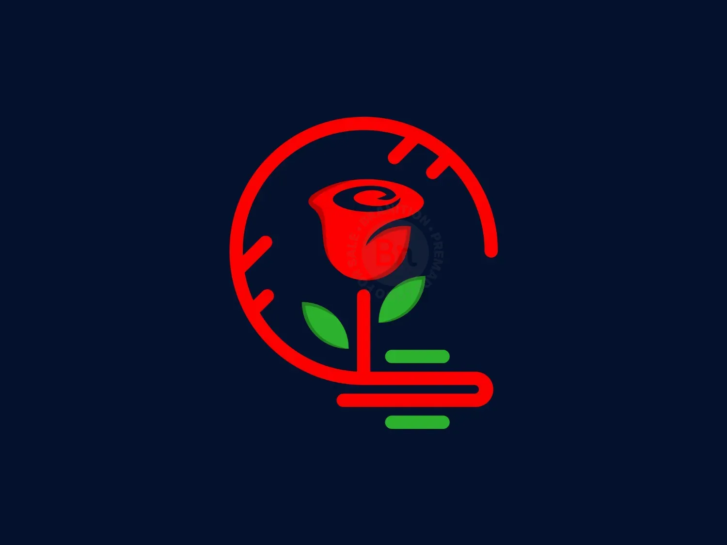 Beauty Rose Simple Logo