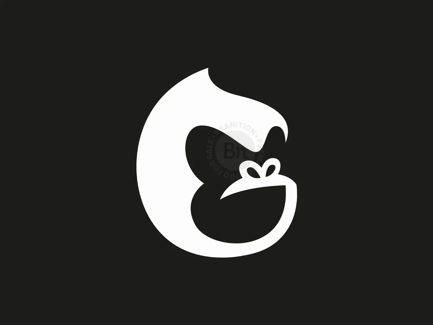 G Gorilla Face Logo