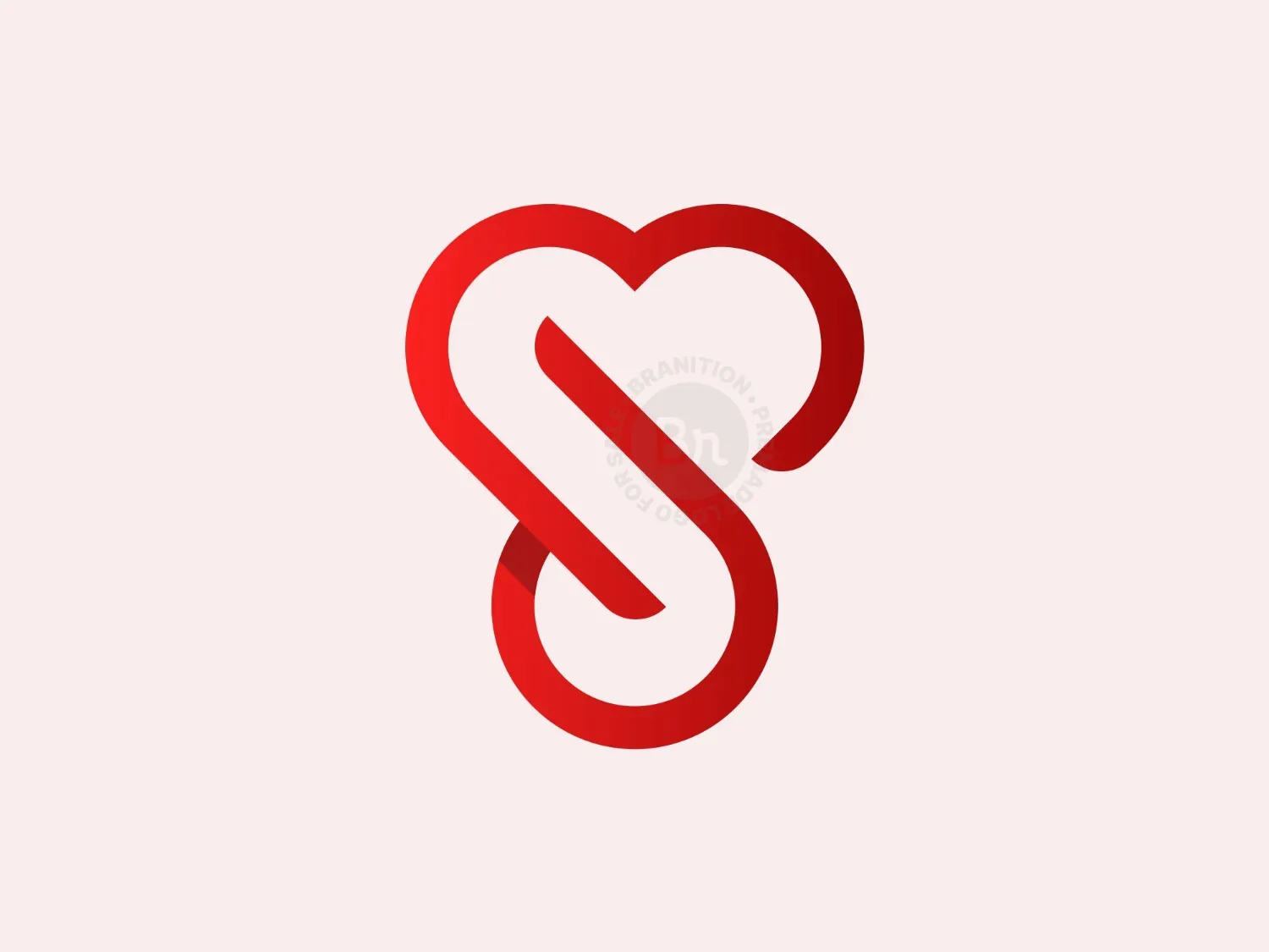 Letter J Love Logo