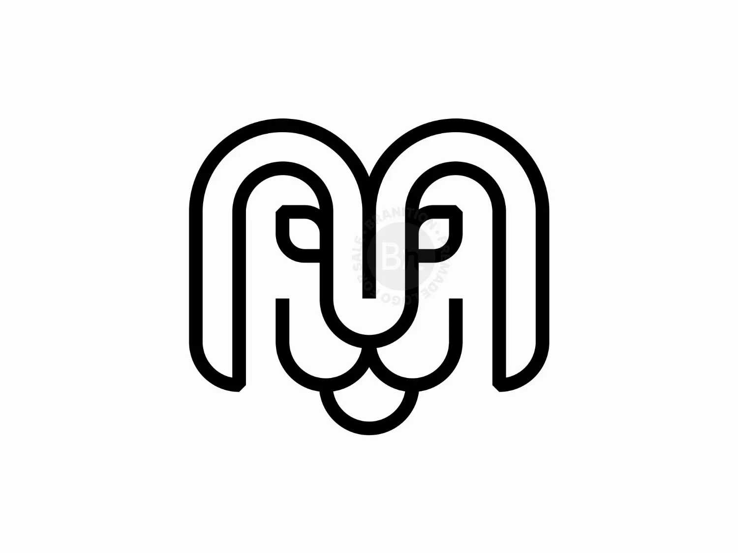 modern lion logo logo 0