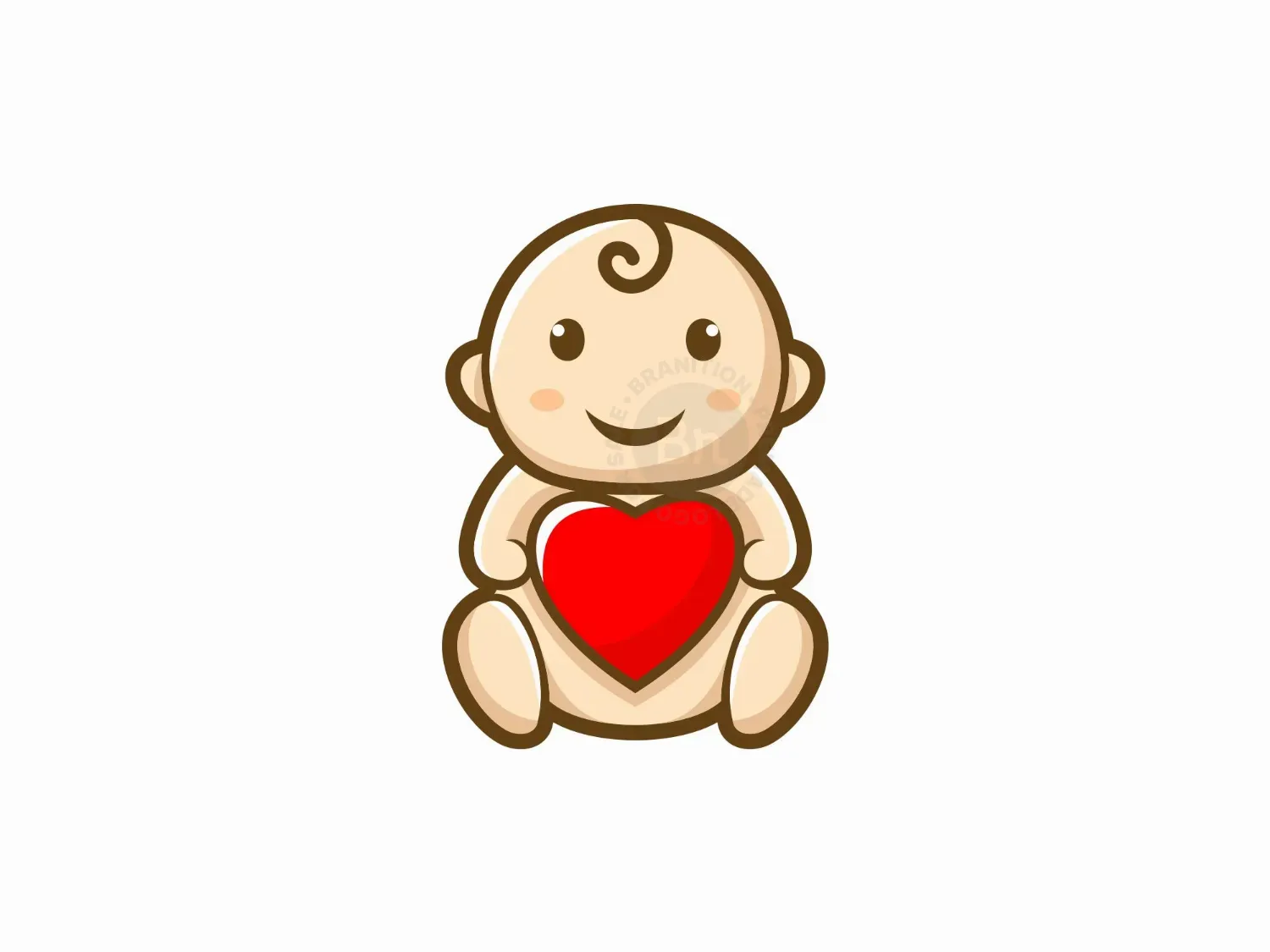 Baby Love Mascot Logo