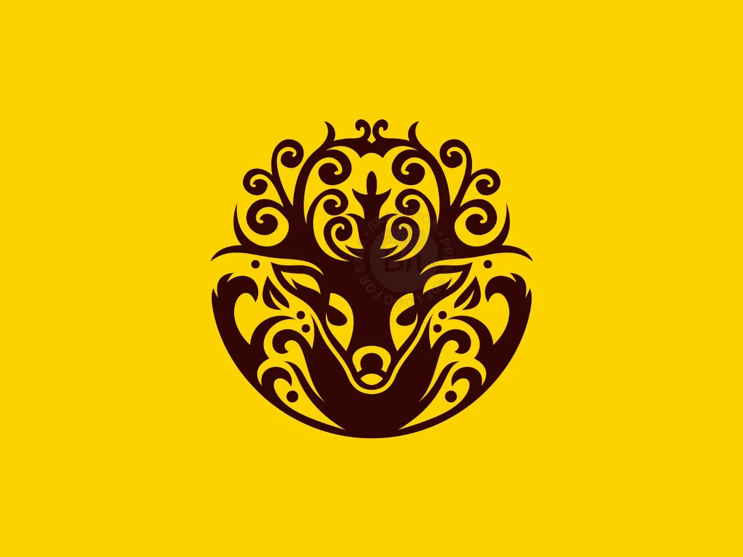 Deer Ornament Logo