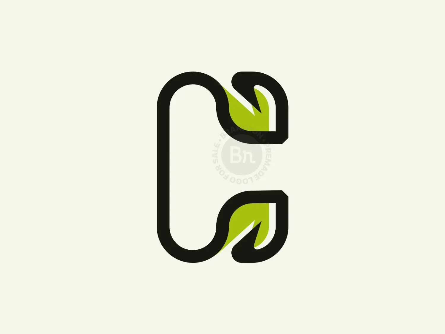 letter c leaf logo 9
