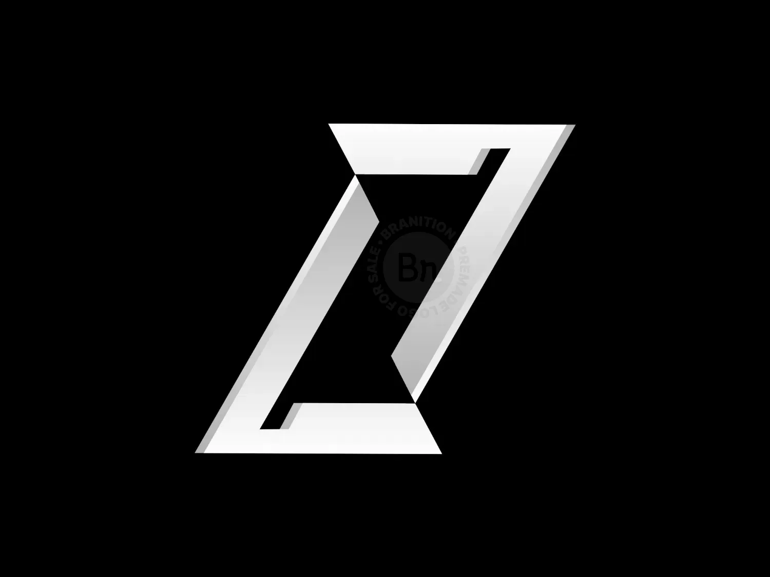 Letter Z Metallic Logo