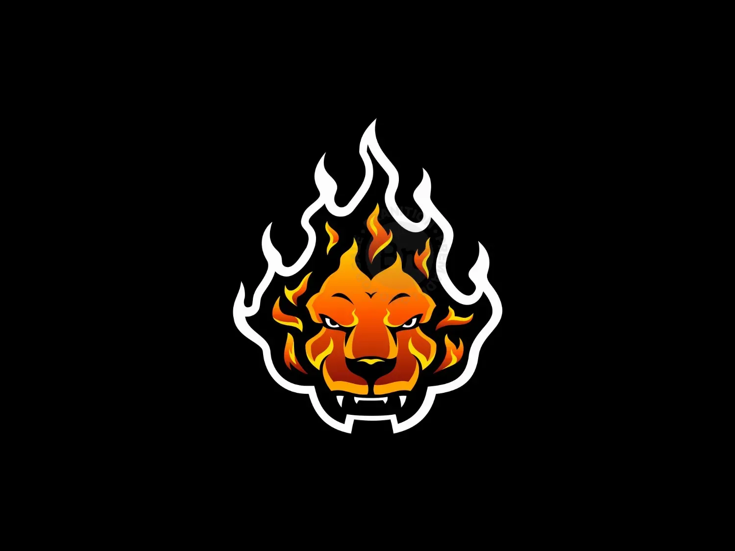 lion flame logo 23