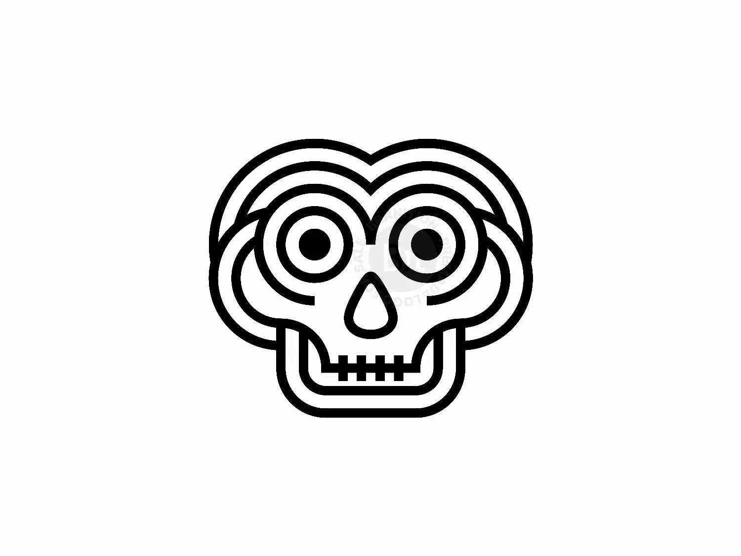 Skull Line Logo