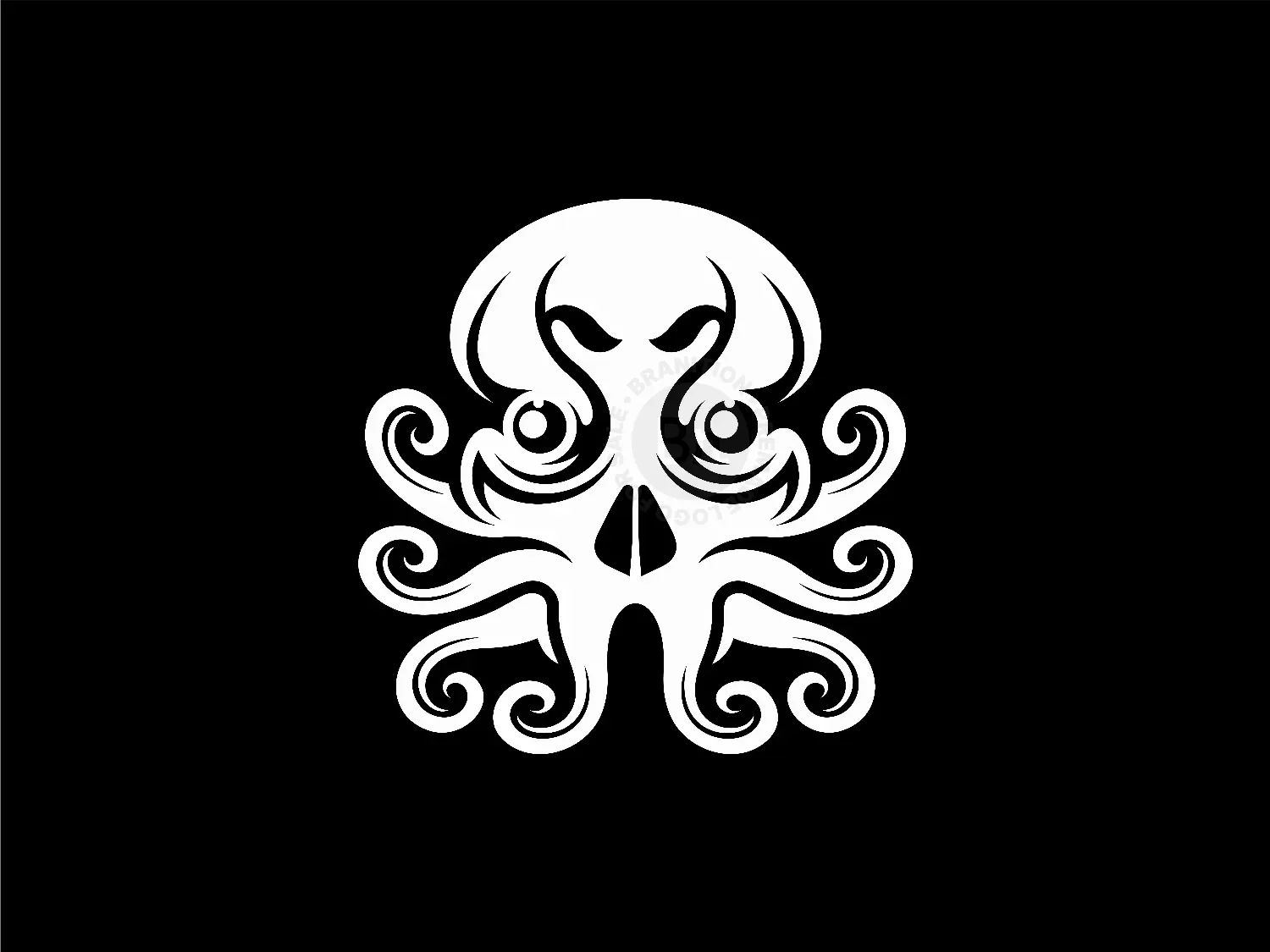 Skull Octopus Logo