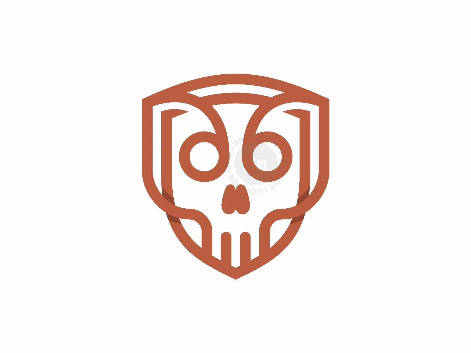 Skull Shield Logo