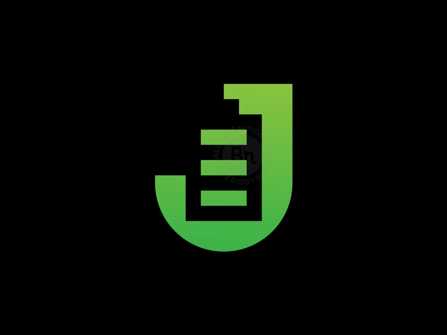 Letter J Battery Logo