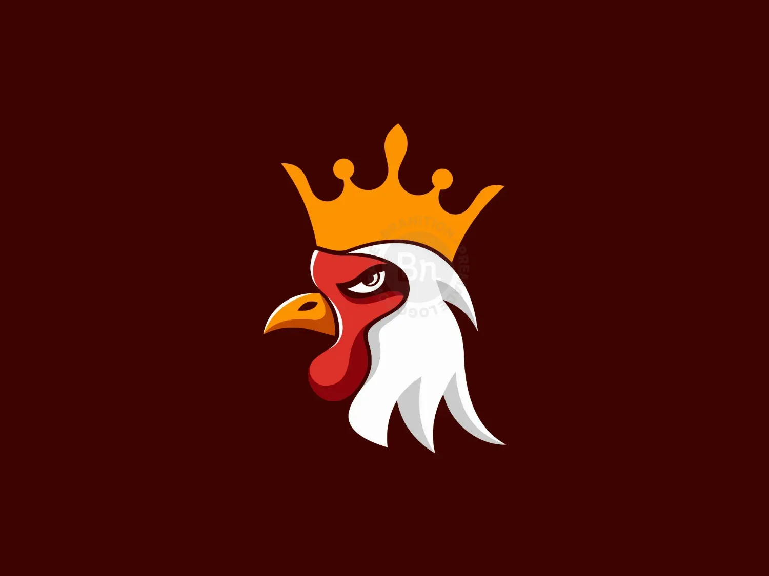 Royal Rooster Mascot Logo