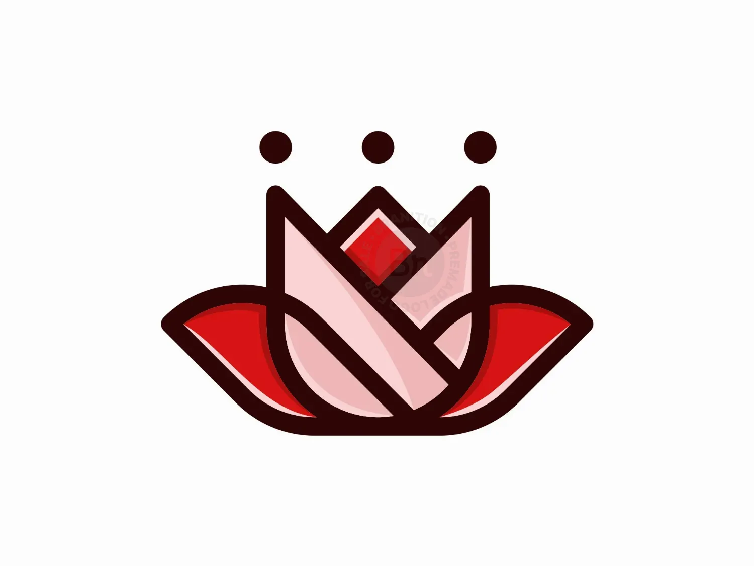 Crown Flower Roses Beauty Logo